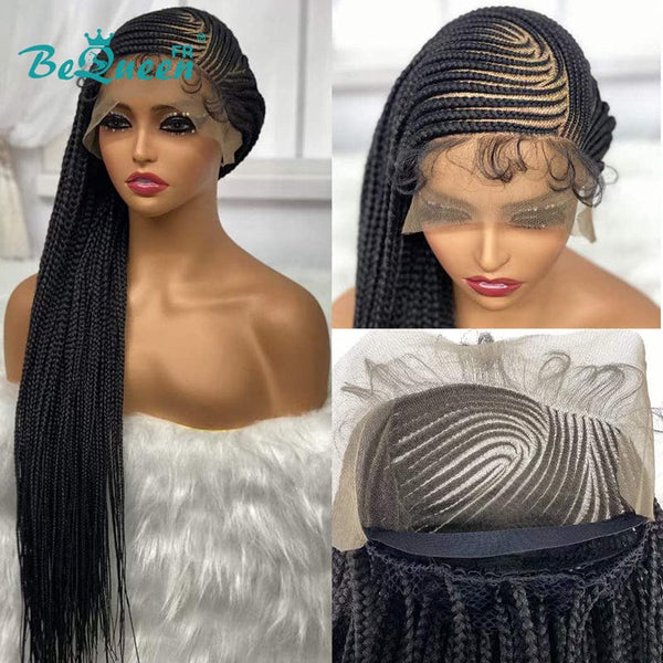 BeQueen "Liadan" Perruque en Nattes Pleine 100% fibre synthétique Cheveux Longs 26pouces