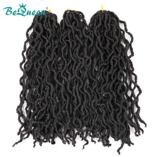 Bequeen Crochet Faux Locs par paquets de Couleur 100% Fibre synthétique Modèle Crochet