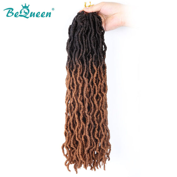 Bequeen Crochet Faux Locs par paquets de Couleur 100% Fibre synthétique Modèle Crochet