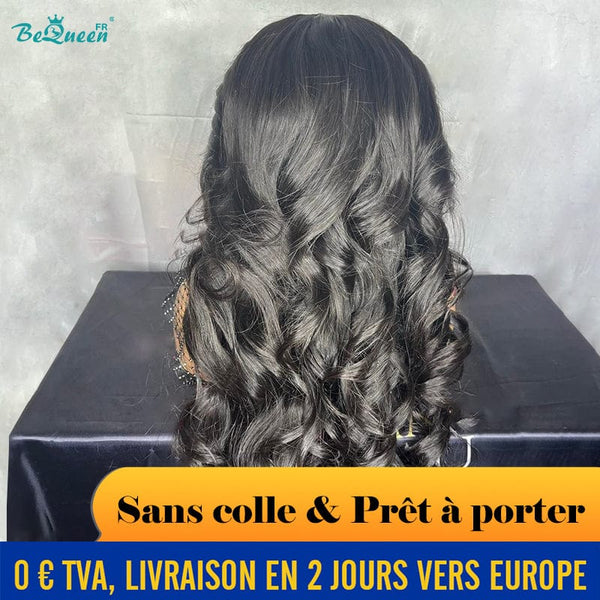 BeQueen “Dania" Perruque Customisée Longue Body wave Prêt à porter Sans Colle 4X4 Raw Hair 200% Densité en France