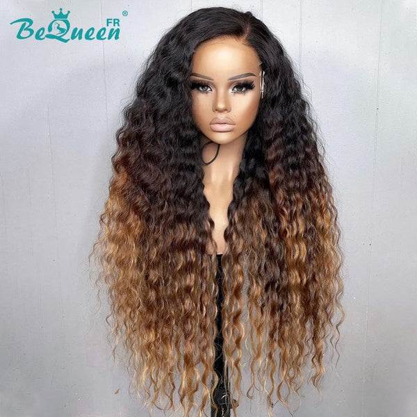 BeQueen 399€=4 Wigs "Jessie" Long Deep Wave Glueless Lace 4X4 Wig 