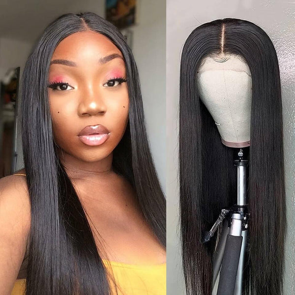 BeQueen 5x5 Lace Closure Wig 100% Human Hair 250% Density Best for Women with Dark Skin Tones