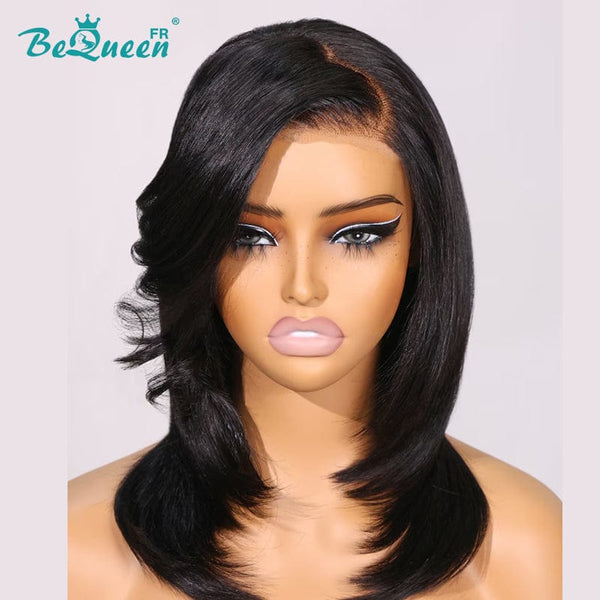 BeQueen “Kelly” Perruque Longue Lisse avec Lace Closure 5X5 Sans colle