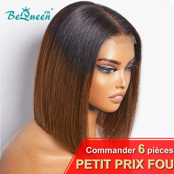 BeQueen "Adelaide" Perruque Bob en Lace Closure 2x6 SSD Petit Prix FOU