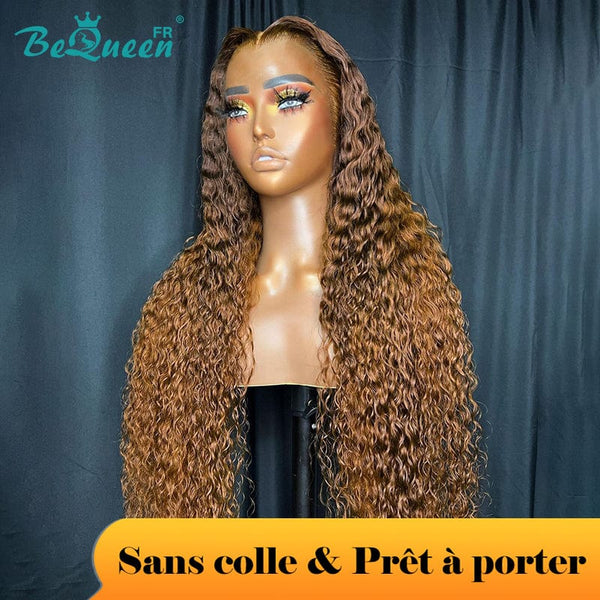 BeQueen "Azalia" Perruque Customisée Longue Deep Wave Prêt à porter Sans Colle 13X6 Raw Hair 200% Densité Petit Prix FOU