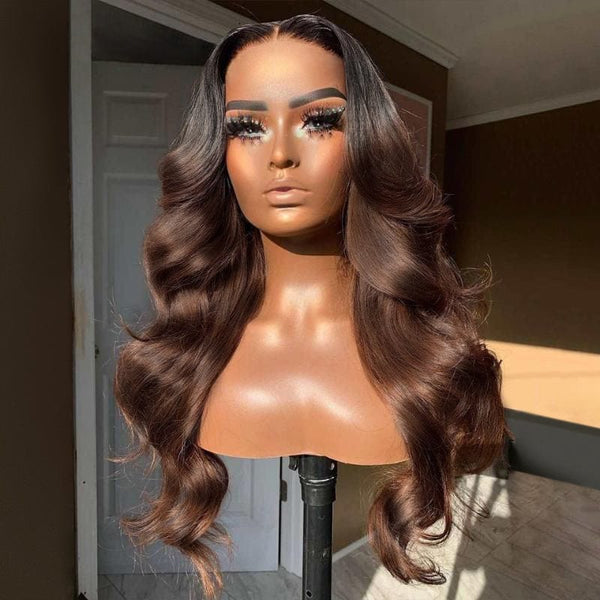 BeQueen “Claudine” Perruque Longue Body Wave avec Lace Frontale En France