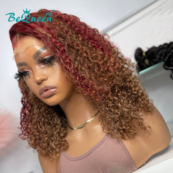 BeQueen “Dooriya” Perruque Bob Curly wave avec Lace frontale