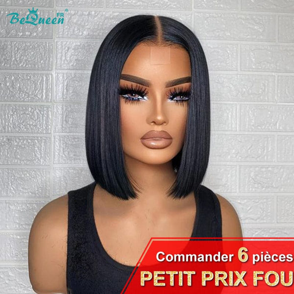 BeQueen Perruque Bob "Sonia" Lisse en Closure 2x6 100% vienamiens Petit Prix FOU