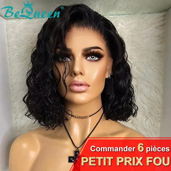 BeQueen Perruque “Lucie” en Closure Bob Petit Prix FOU