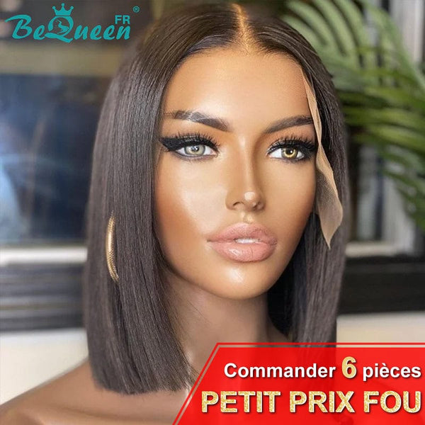 BeQueen Perruque “Sonia” en Frontale Bob Petit Prix FOU